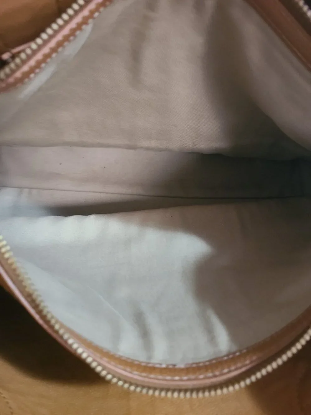 Cuyana Zippered Satchel Brown Pebble Leather